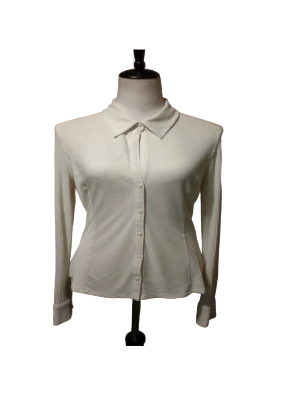 EXPRESS Brand Women's White Portofino button up Long Sleeve Shirt. XL